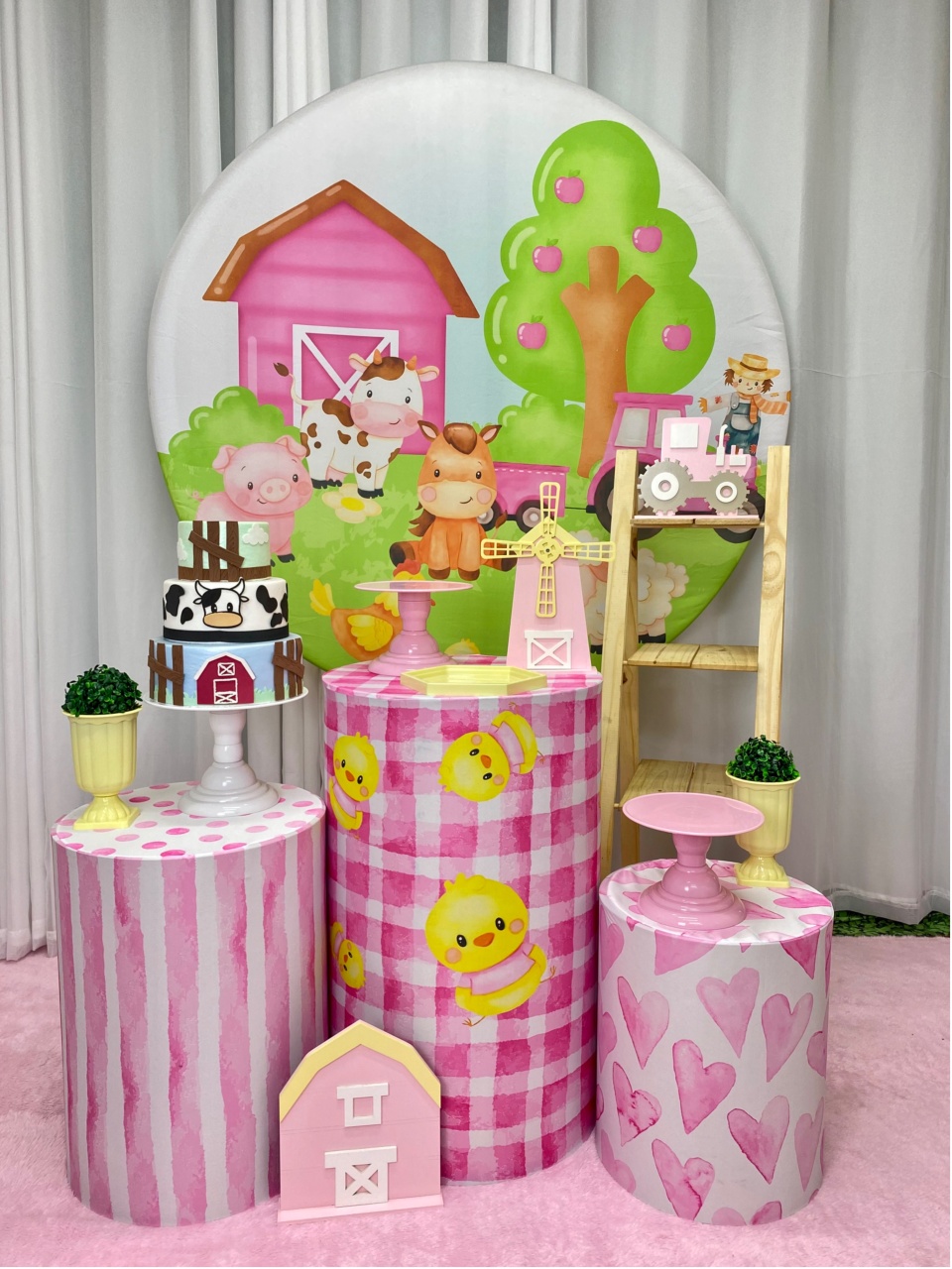Fazendinha Rosa Menina - Decoracoes4you