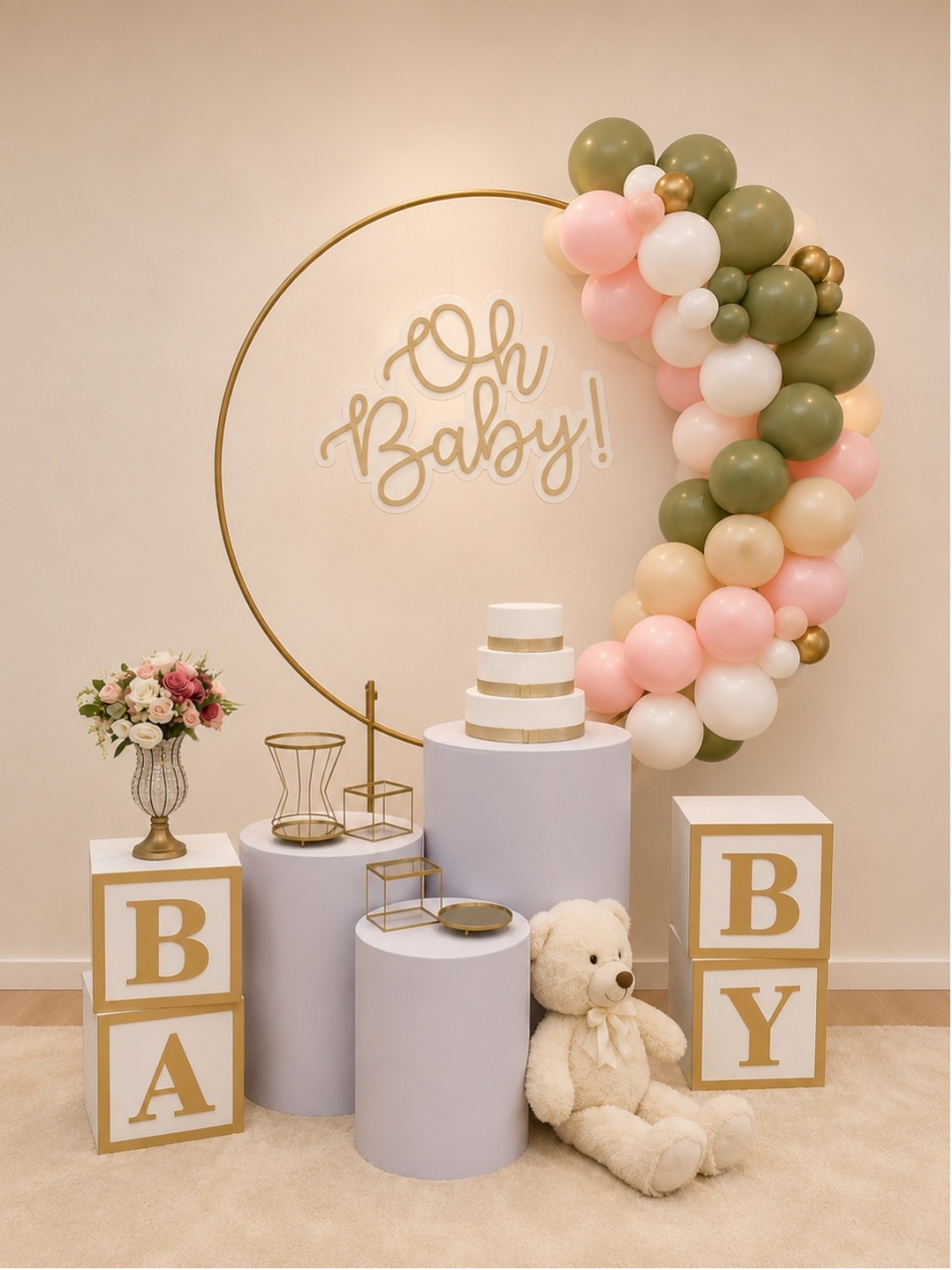 Cha de Bebê Branco - Decoracoes4you
