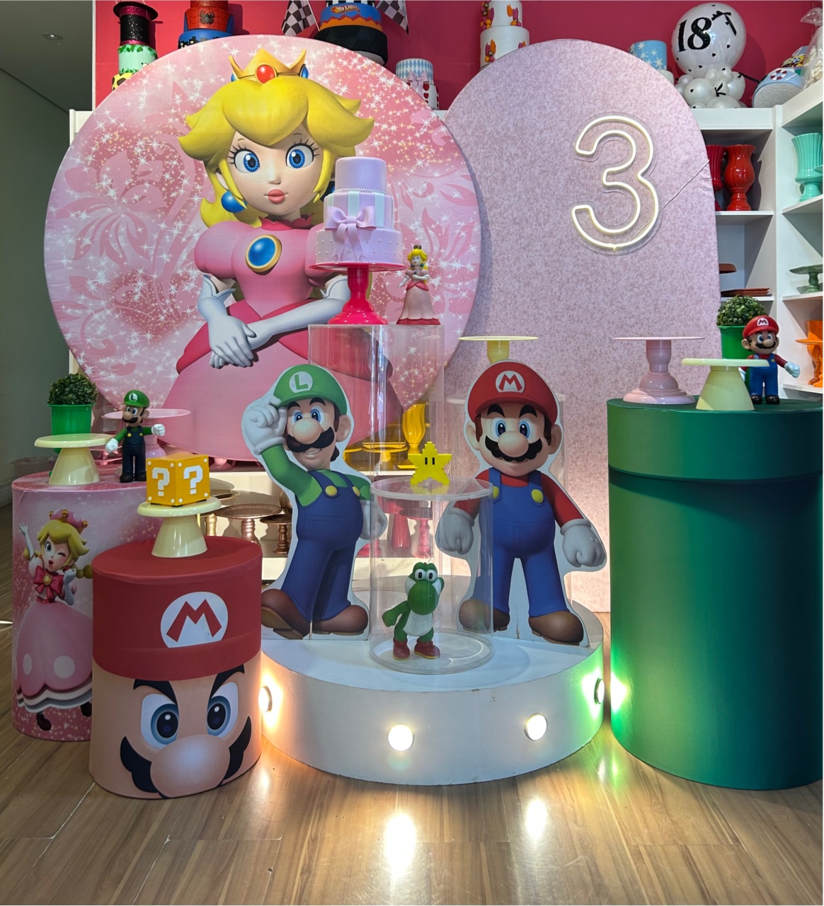 Princesa Peach - Mario - Decoracoes4you
