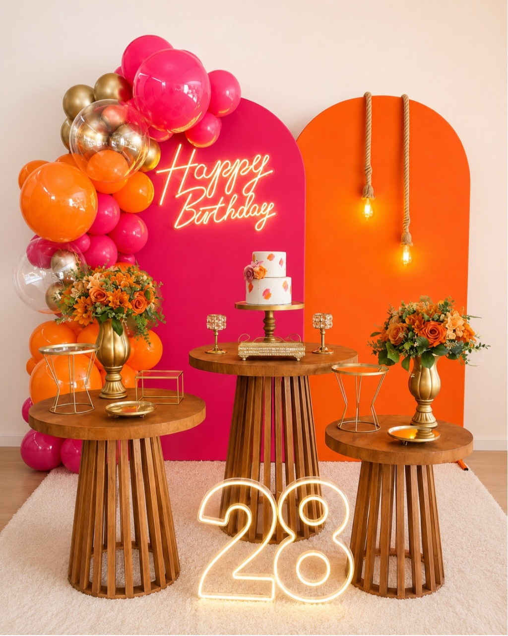 Rosa Laranja - Decoracoes4you