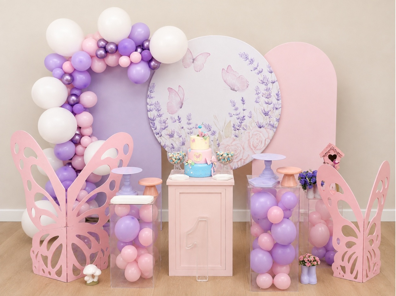 Borboleta Jardim Lilas - Decoracoes4you