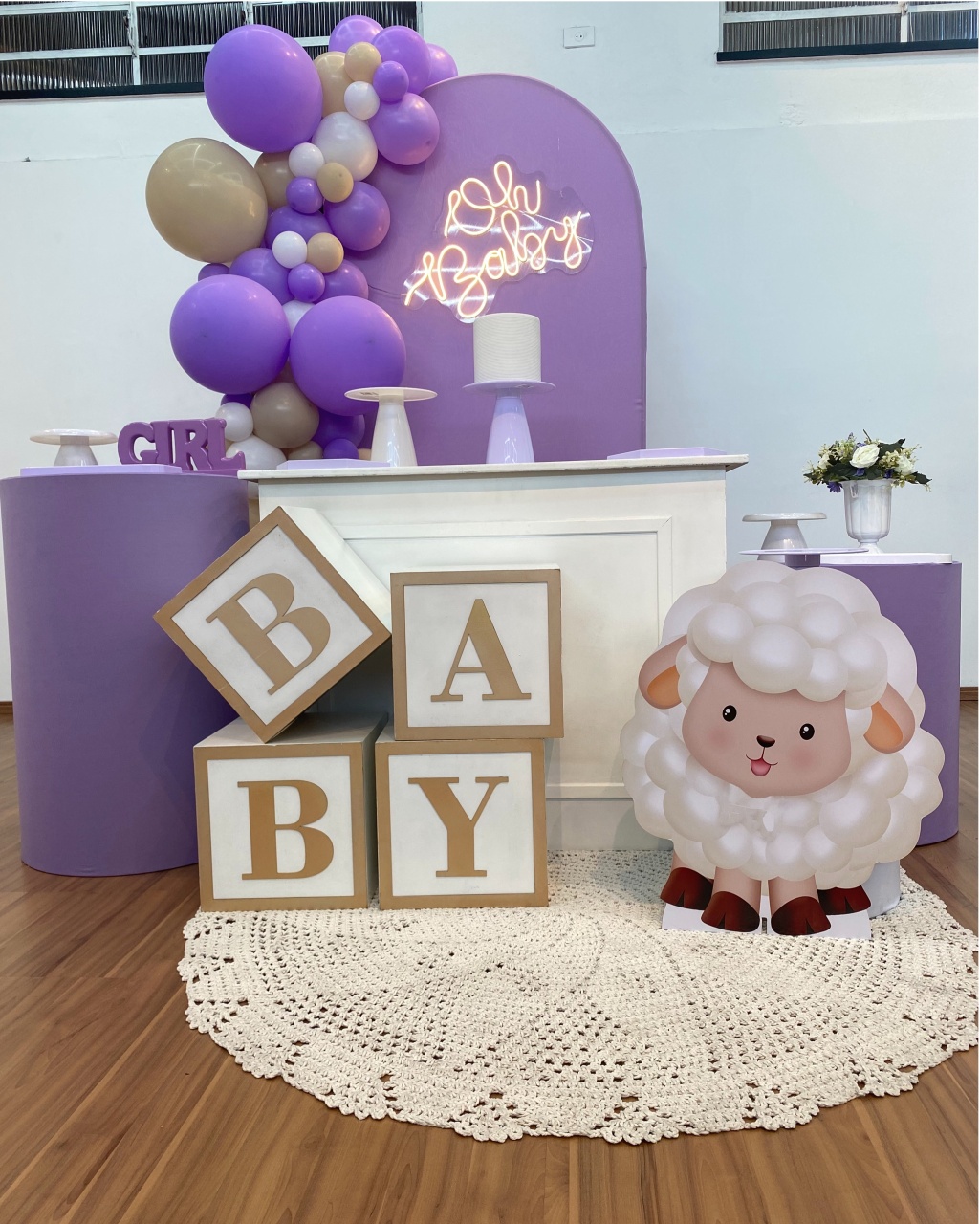 Ovelhinha Cha Bebe - Decoracoes4you