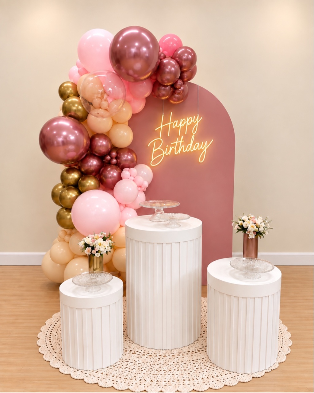 Adulto Clean Rose - Decoracoes4you