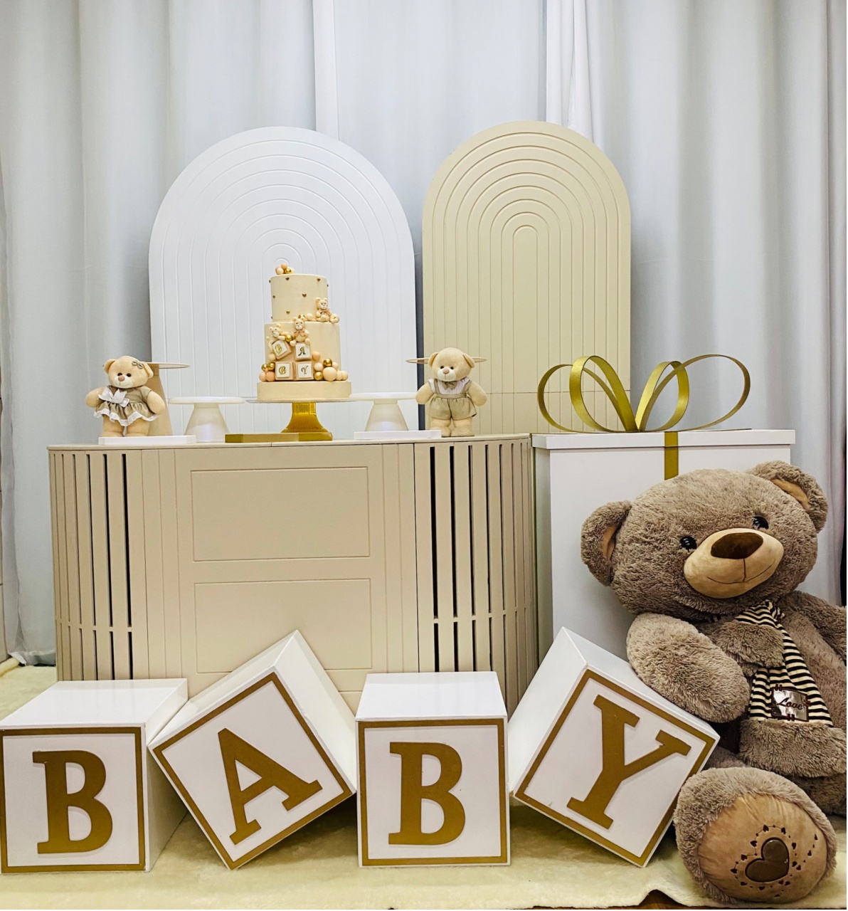 Cha de Bebê Revelaçao Com Caixa - Decoracoes4you