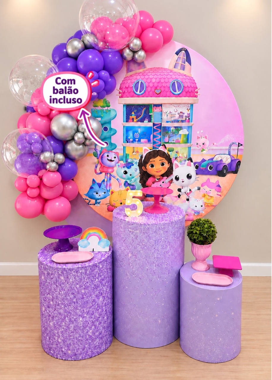 Casa Mágica da Gabby Com Balão - Decoracoes4you