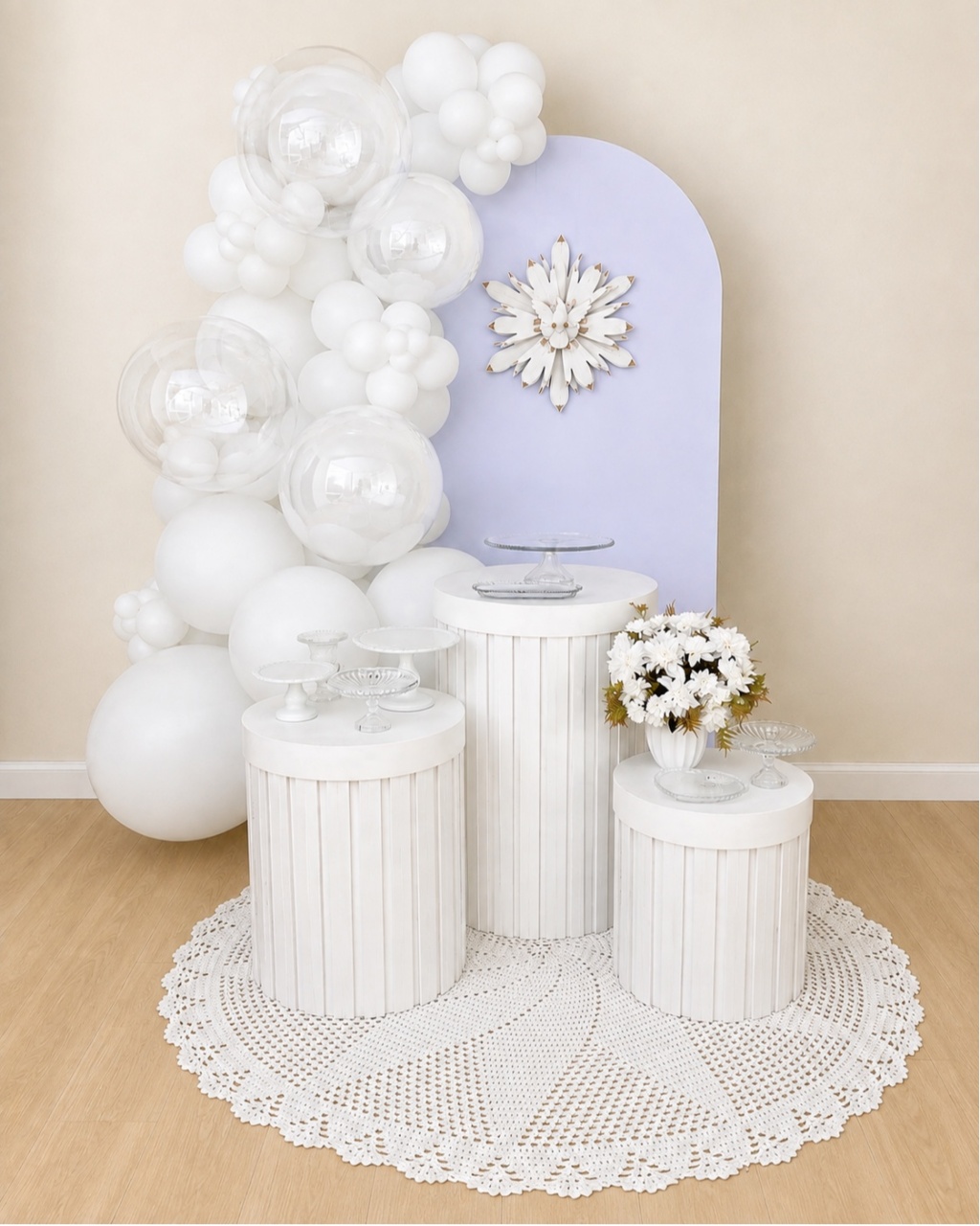Batizado Batismo Mesa Madeira - Decoracoes4you