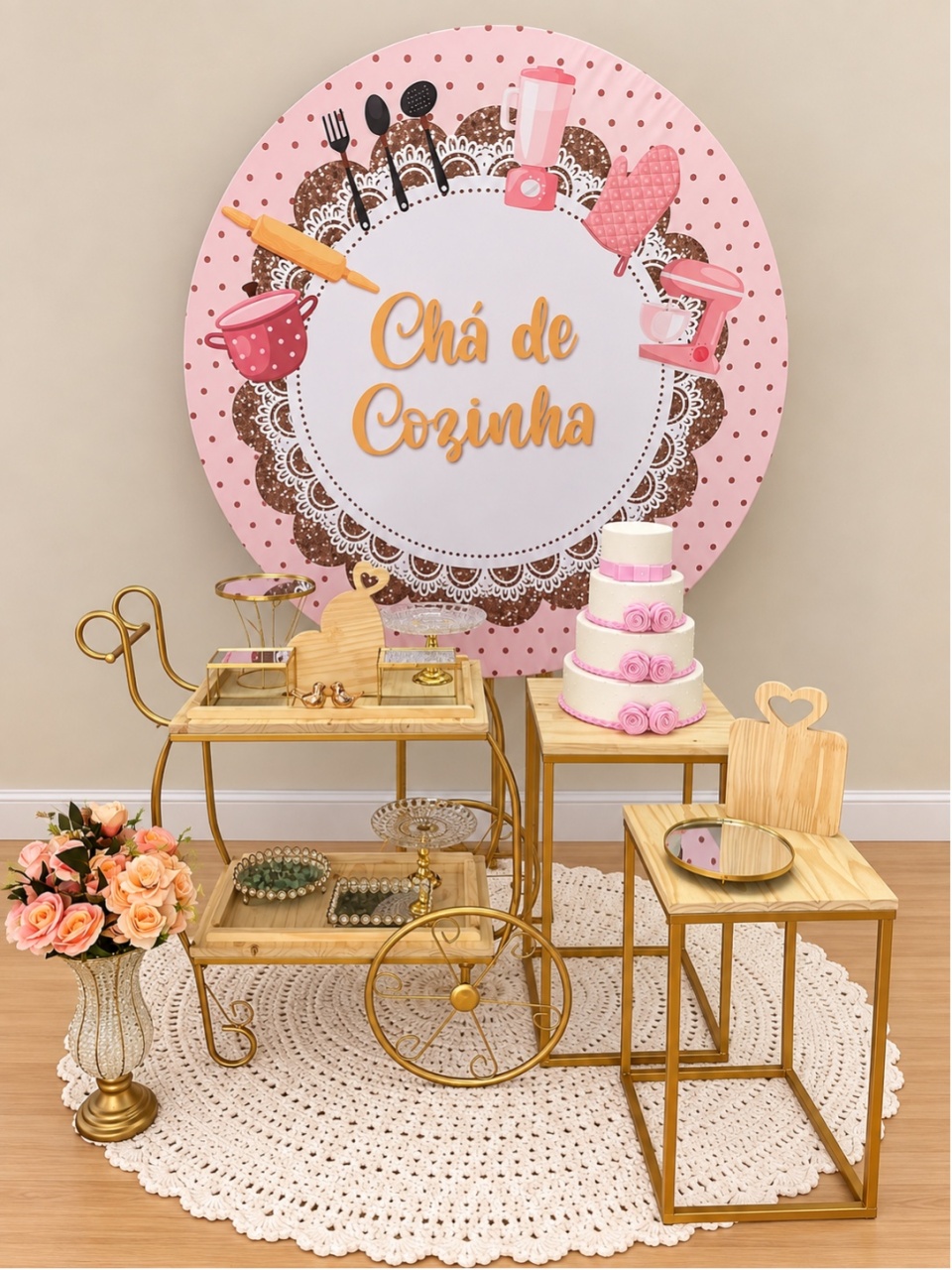 Chá de Cozinha Carrinho Ferro - Decoracoes4you