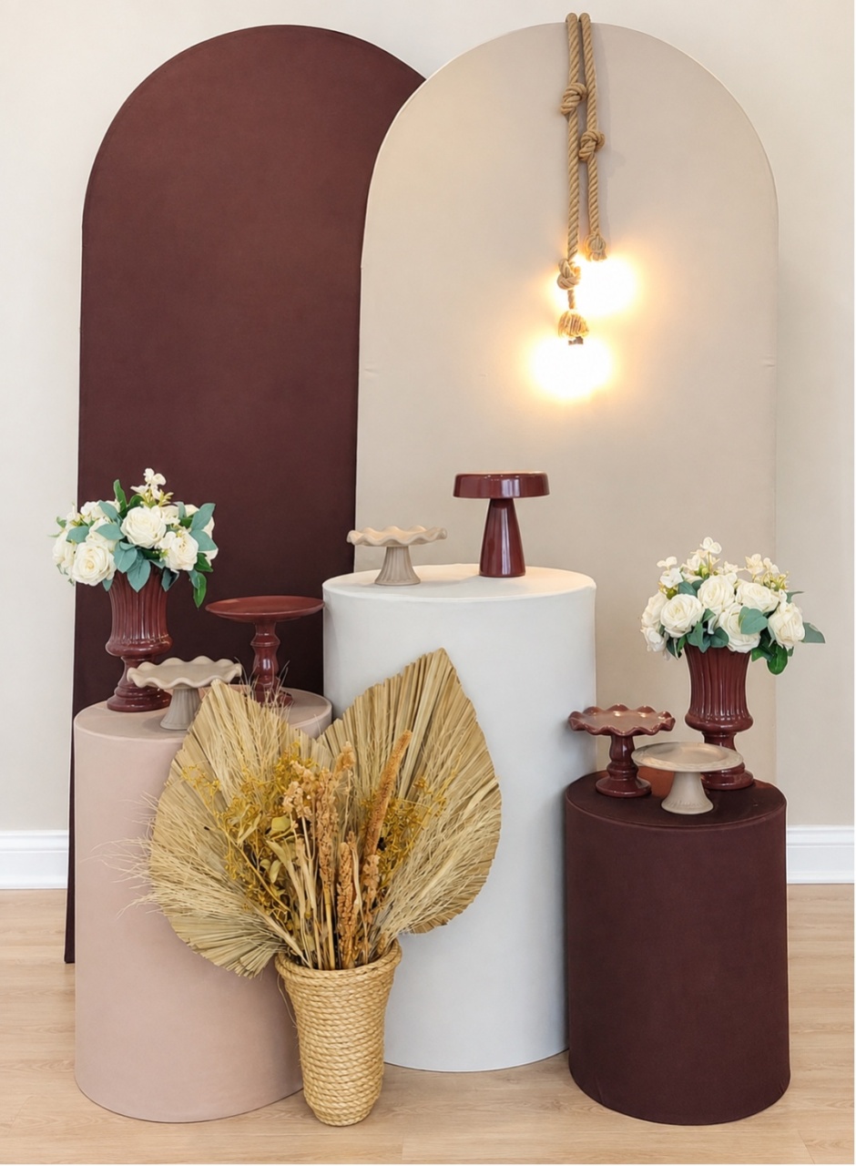 Adulto Marrom Bege Elegante - Decoracoes4you