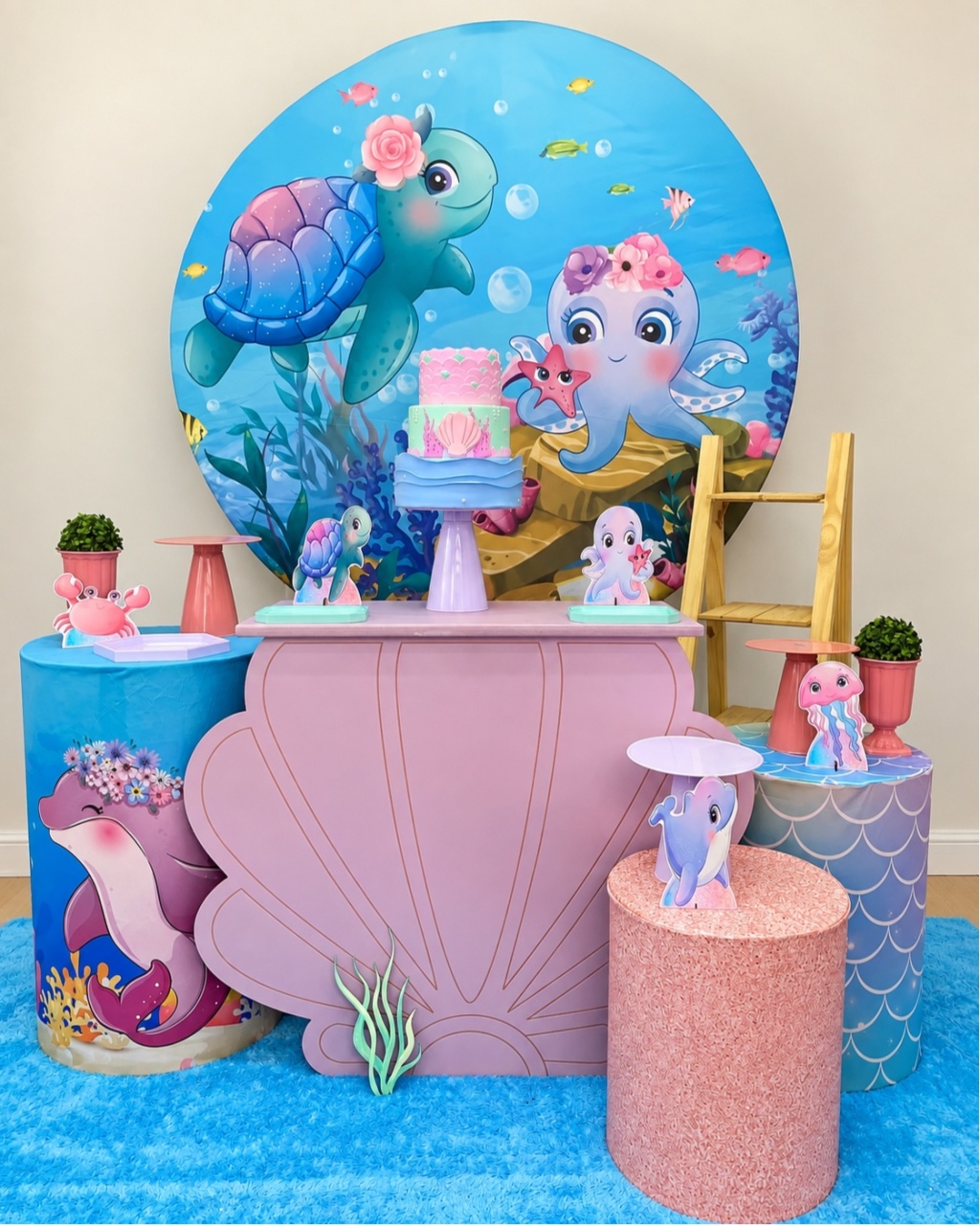 Fundo Do Mar Menina - Decoracoes4you