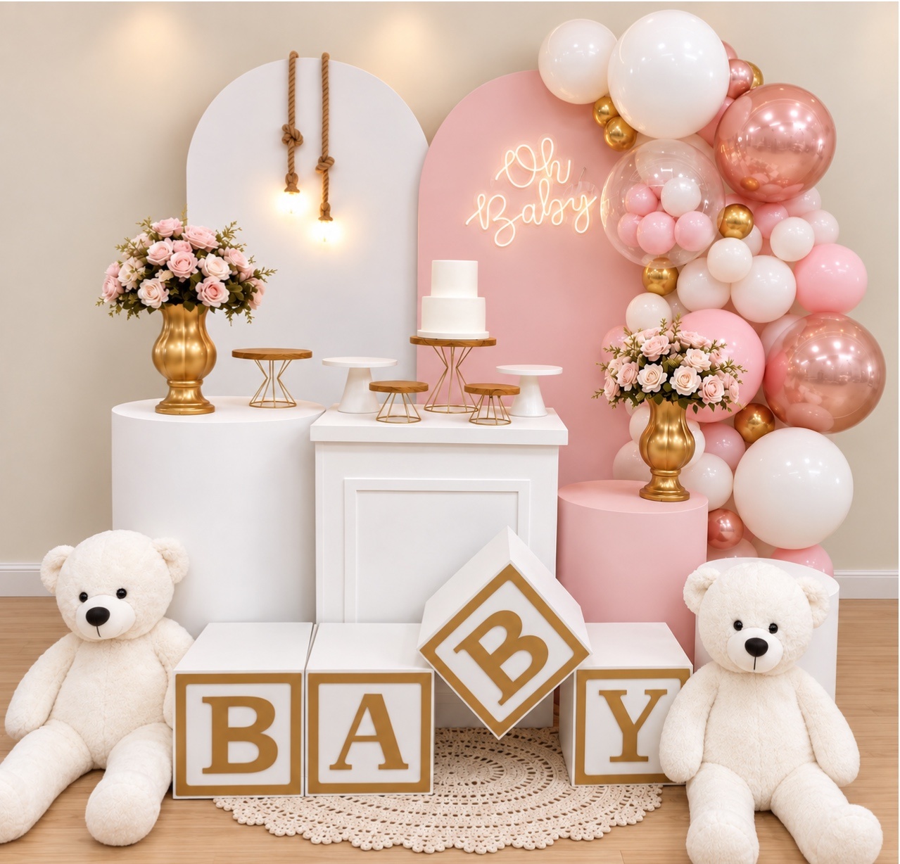 Cha Bebe Rosa - Decoracoes4you