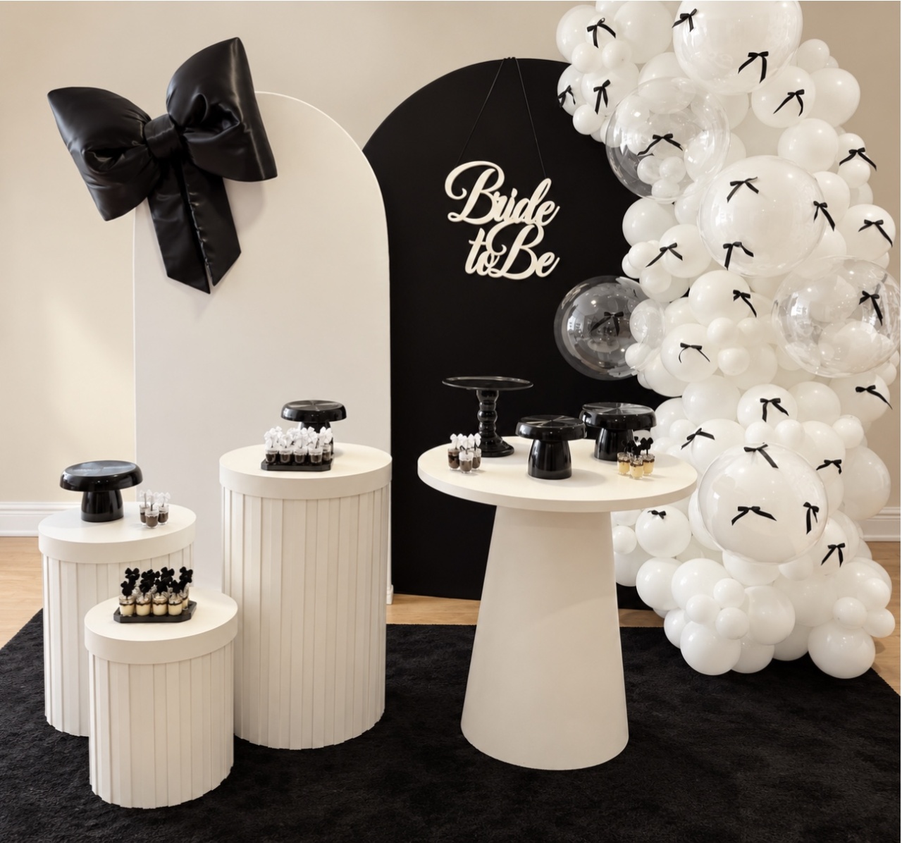 Preto E Branco Laço - Decoracoes4you