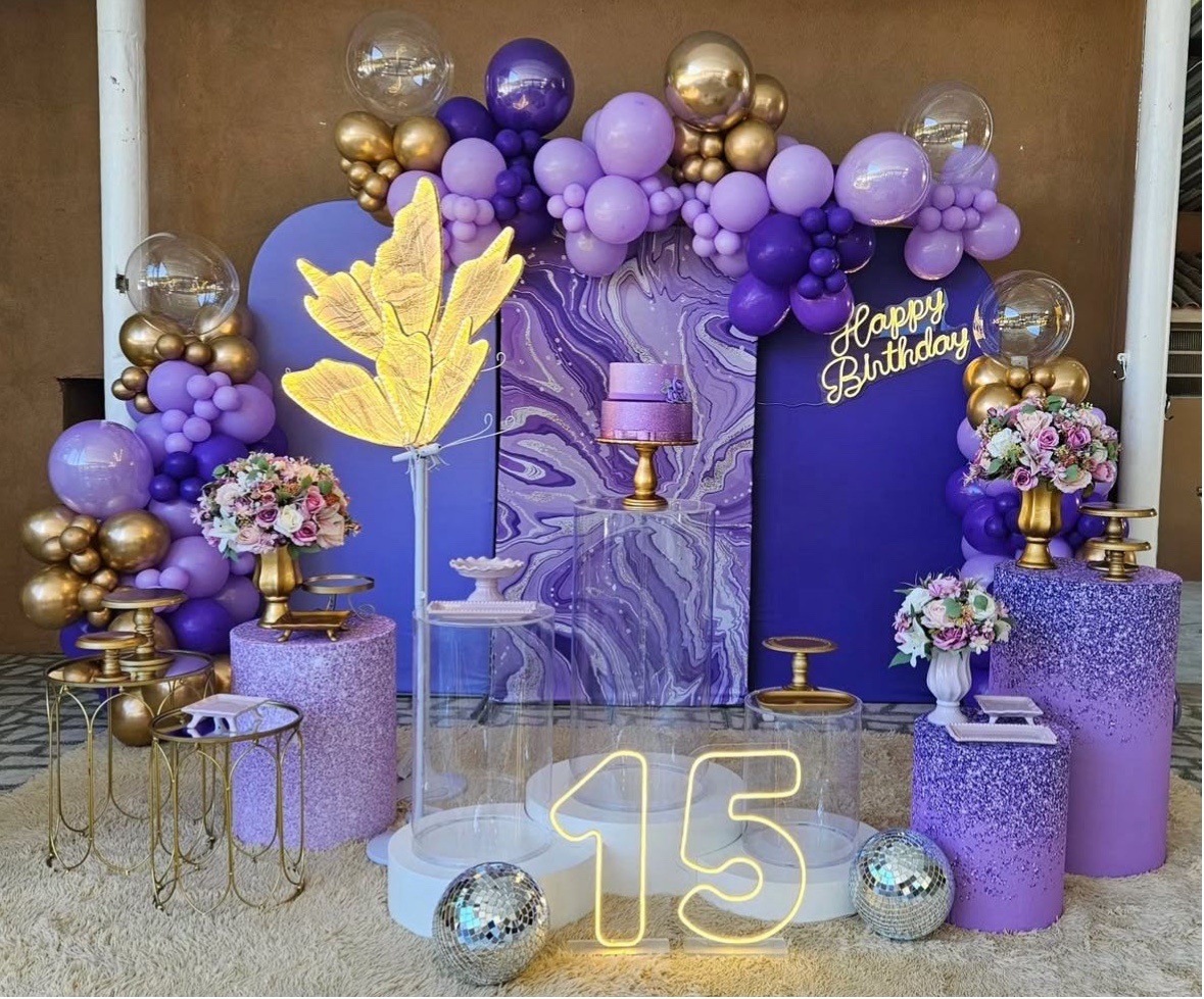 Roxo Com Borboleta 15 Anos - Decoracoes4you