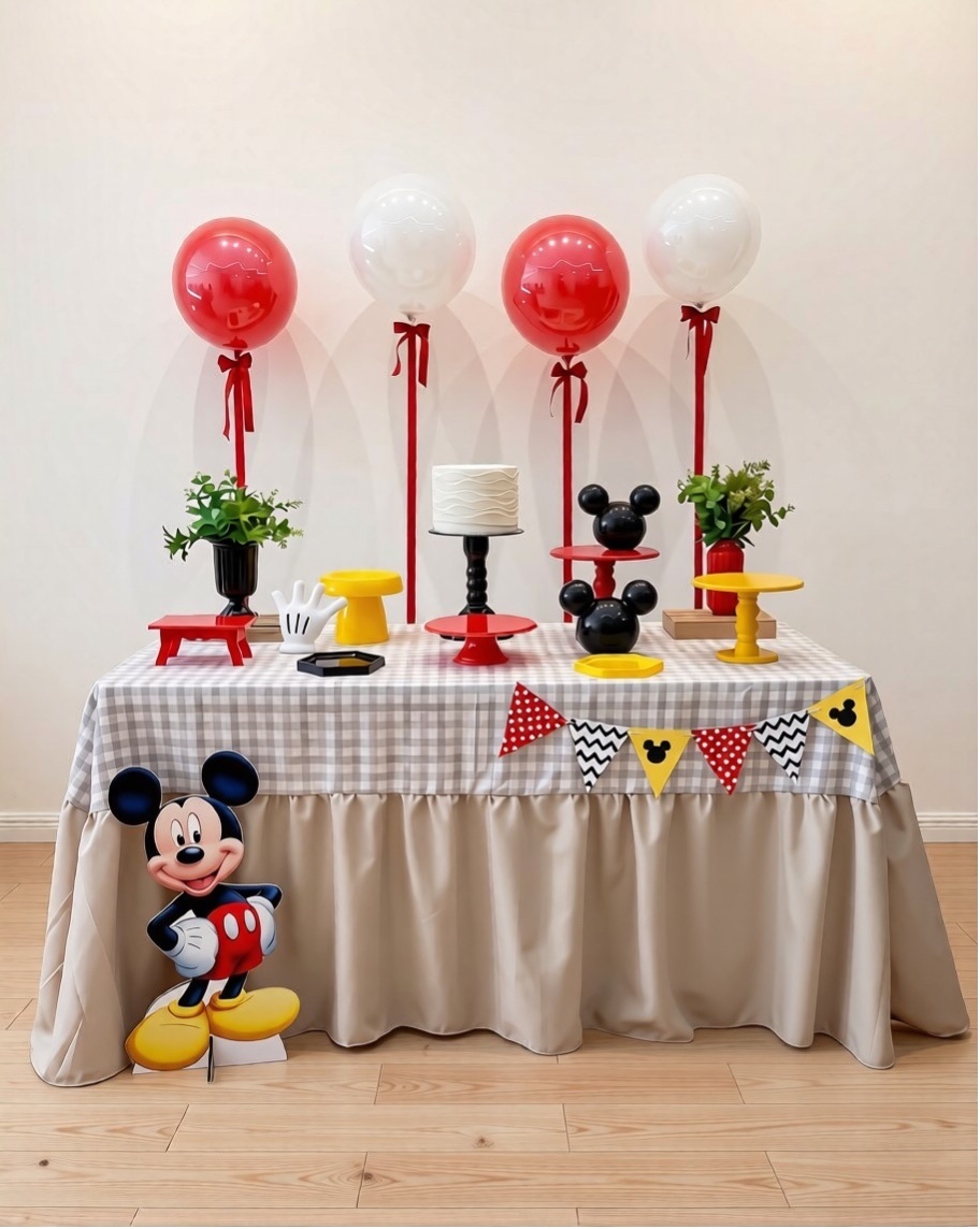 Mickey Festa Na Mesa - Decoracoes4you