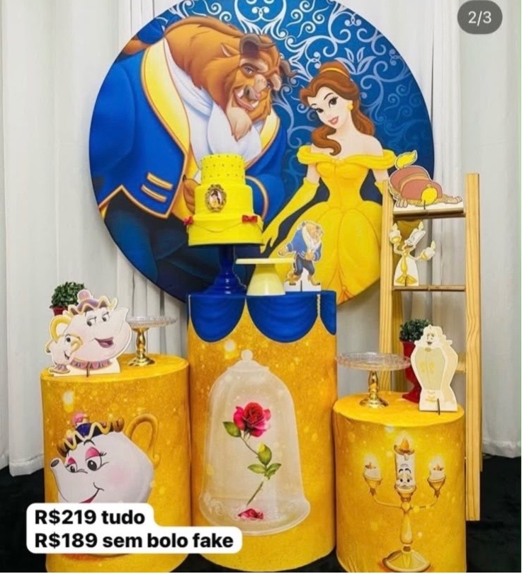 Bela E A Fera - Decoracoes4you