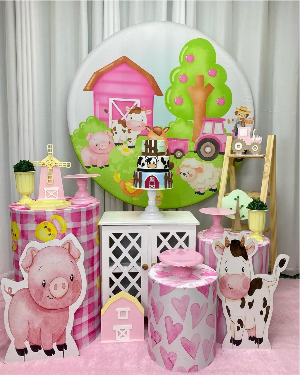 Fazendinha Rosa Menina - Decoracoes4you