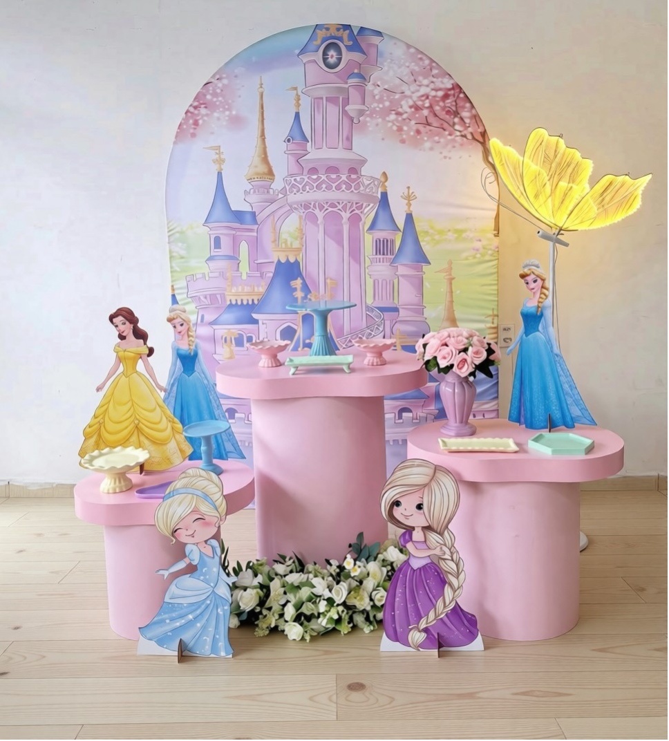Princesas Disney Com Borboleta - Decoracoes4you