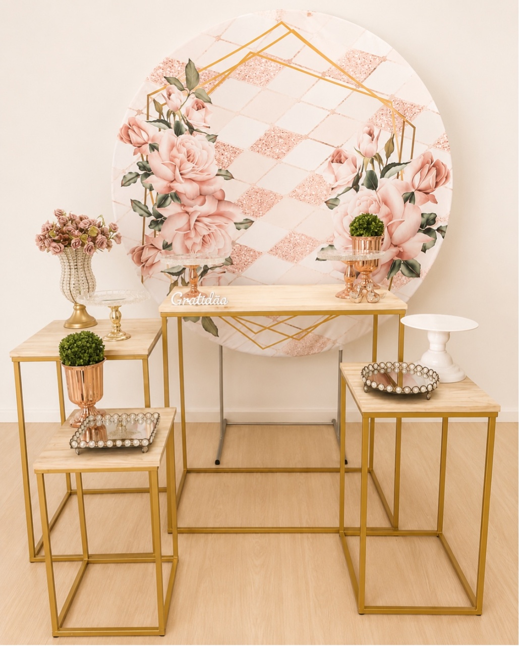 Rose Gold Mesa - Decoracoes4you
