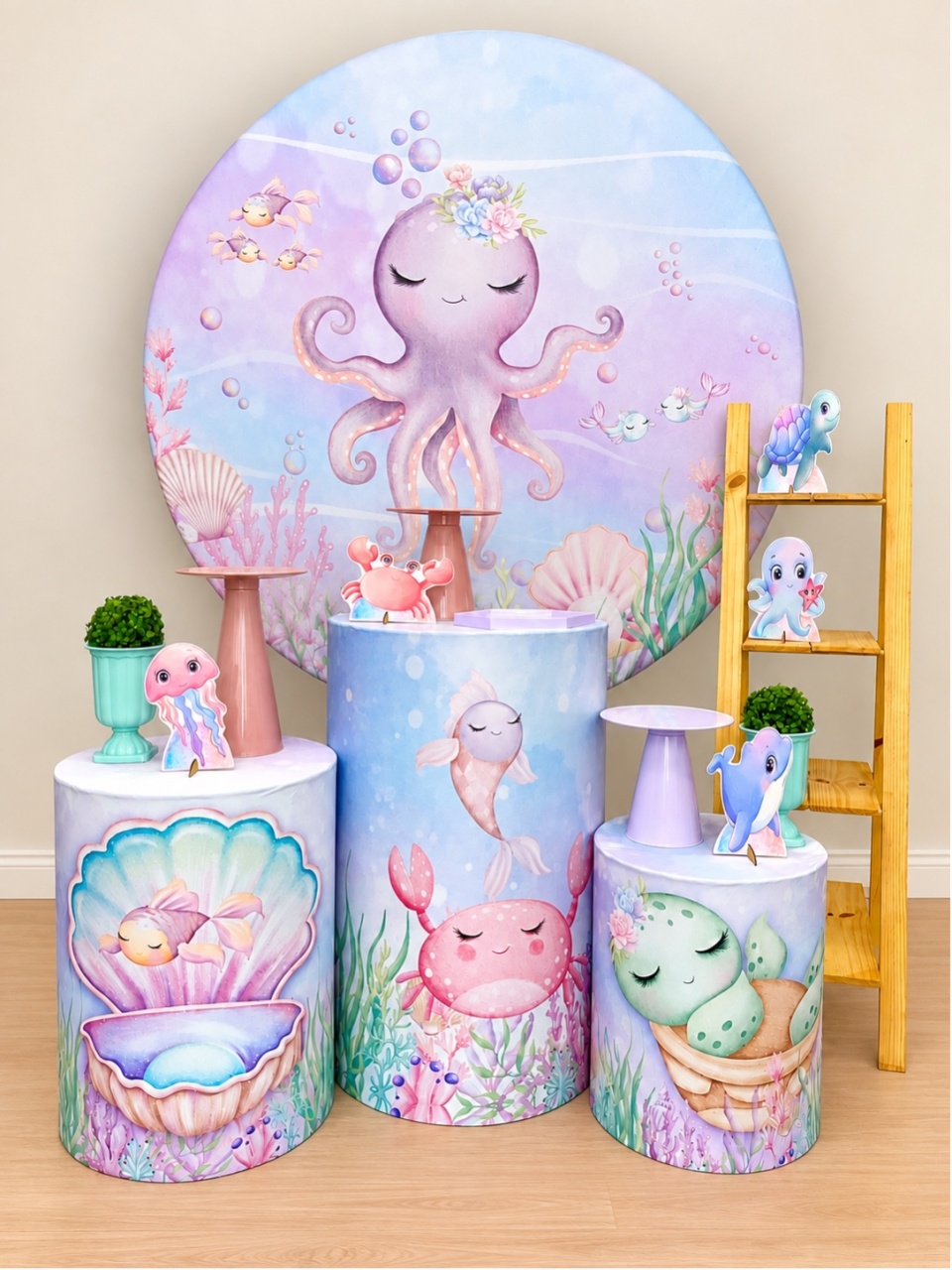 Fundo Do Mar Menina Oceano Sem Tapete - Decoracoes4you