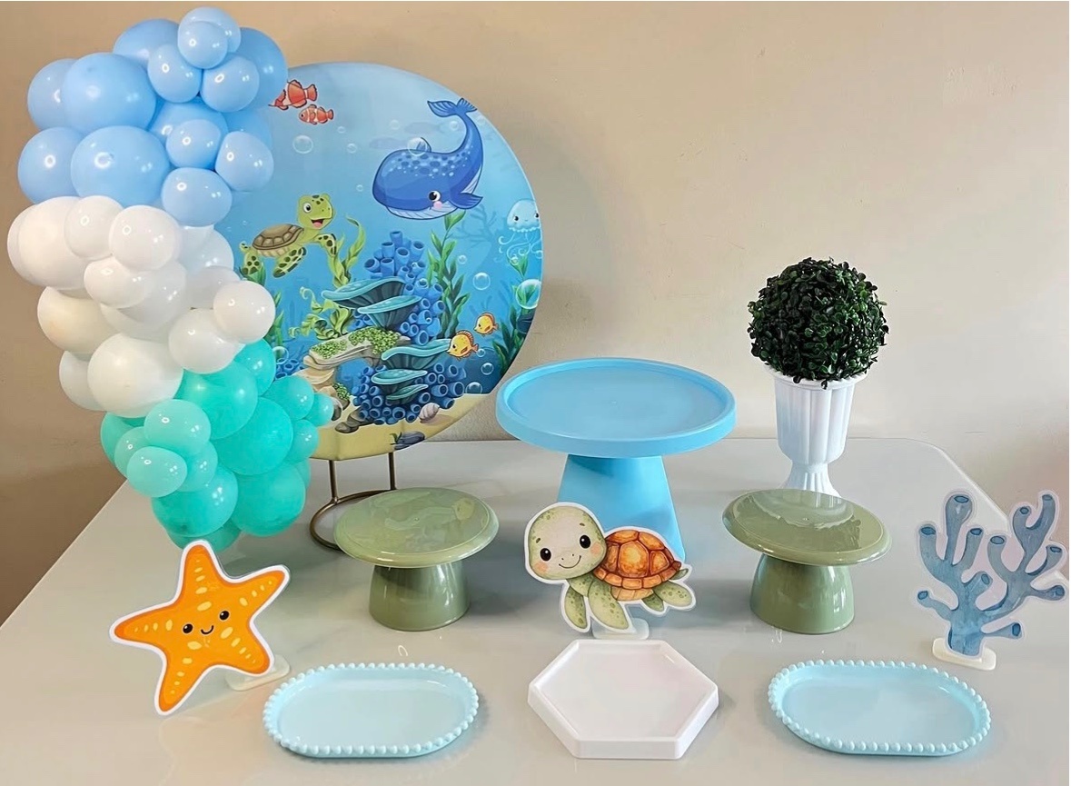 Fundo Do Mar Festa Na Mesa Sereia - Decoracoes4you