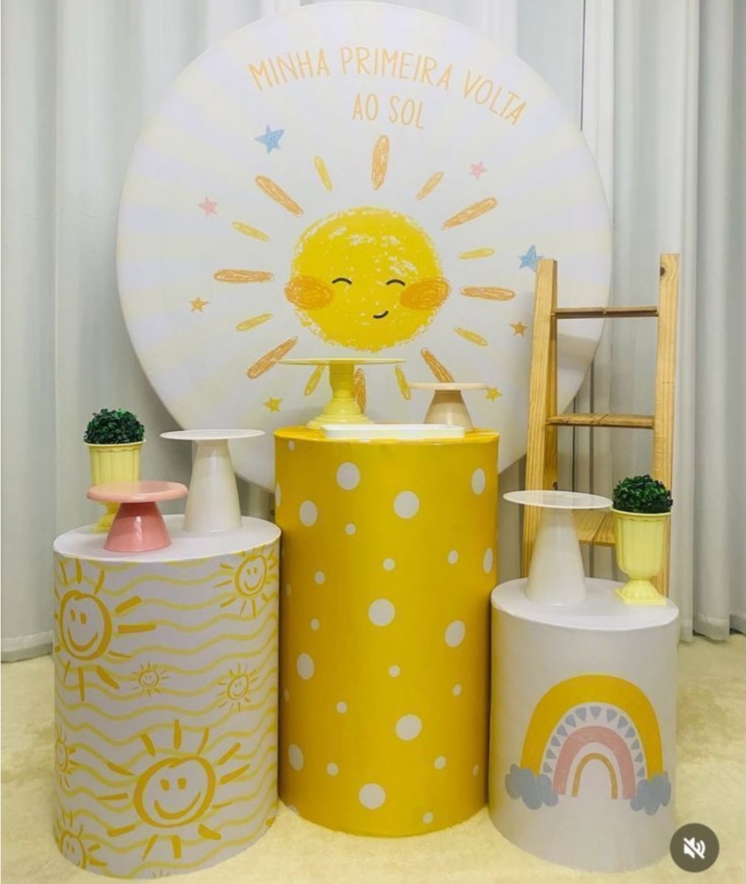 Sol Volta Solzinho Cha Bebe 1 Ano - Decoracoes4you
