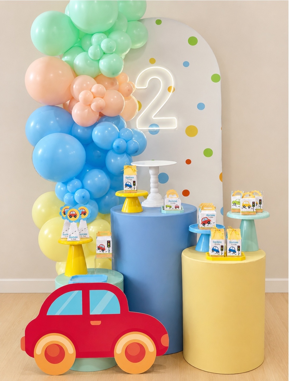 Carrinho Meio Transporte - Decoracoes4you