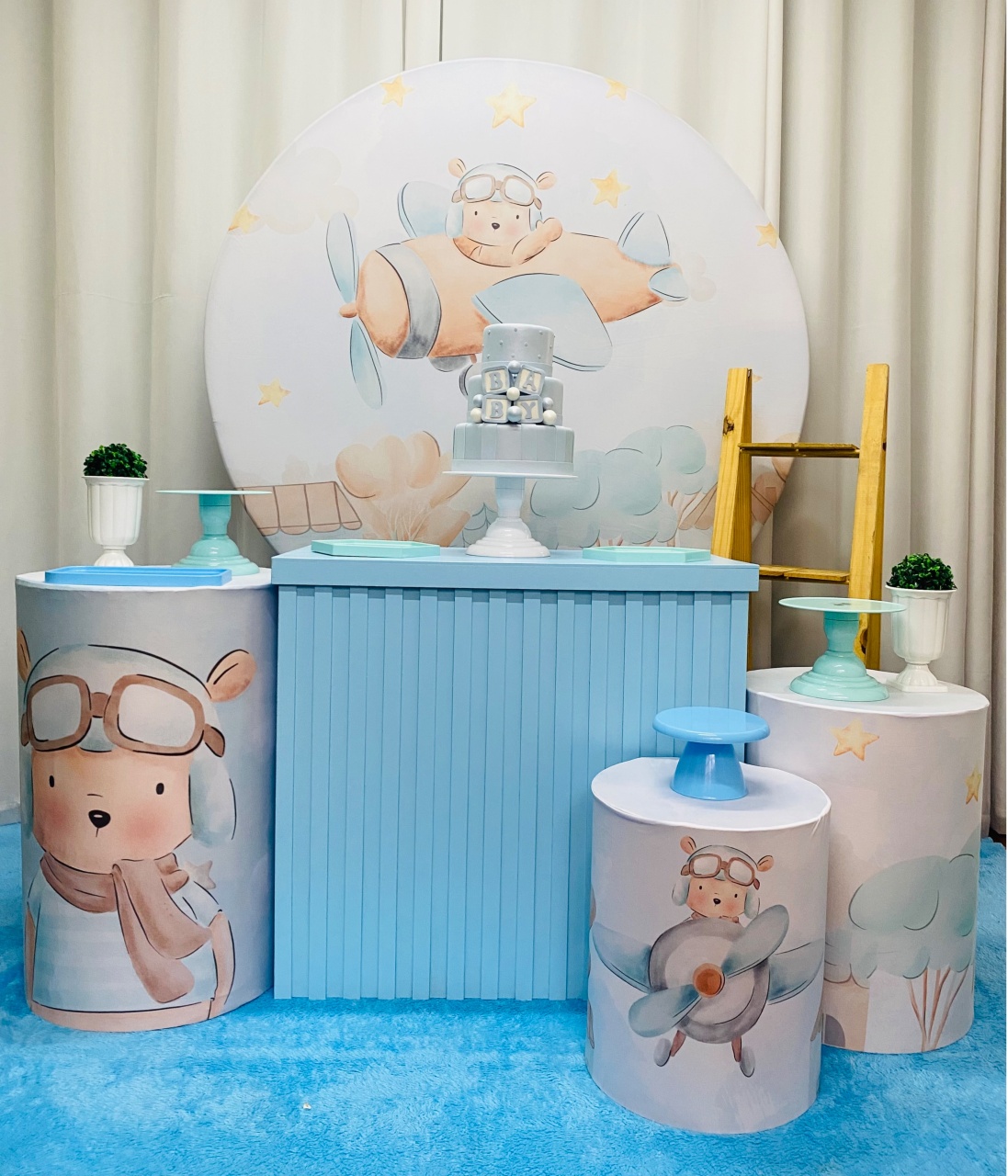Urso Aviador Ursinho Avião - Decoracoes4you