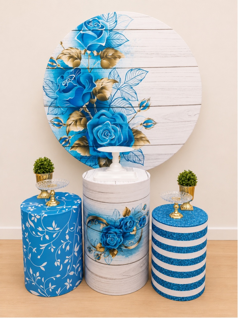 Floral Azul - Decoracoes4you