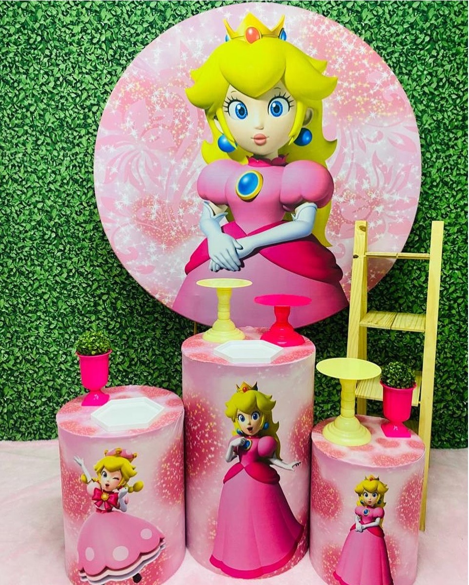 Princesa Peach - Mario - Decoracoes4you