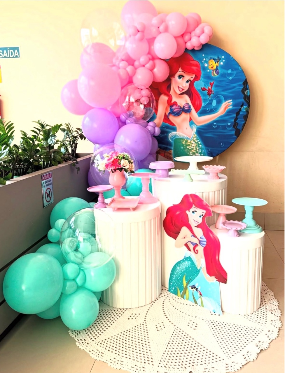 Sereia Ariel Fundo Do Mar - Decoracoes4you
