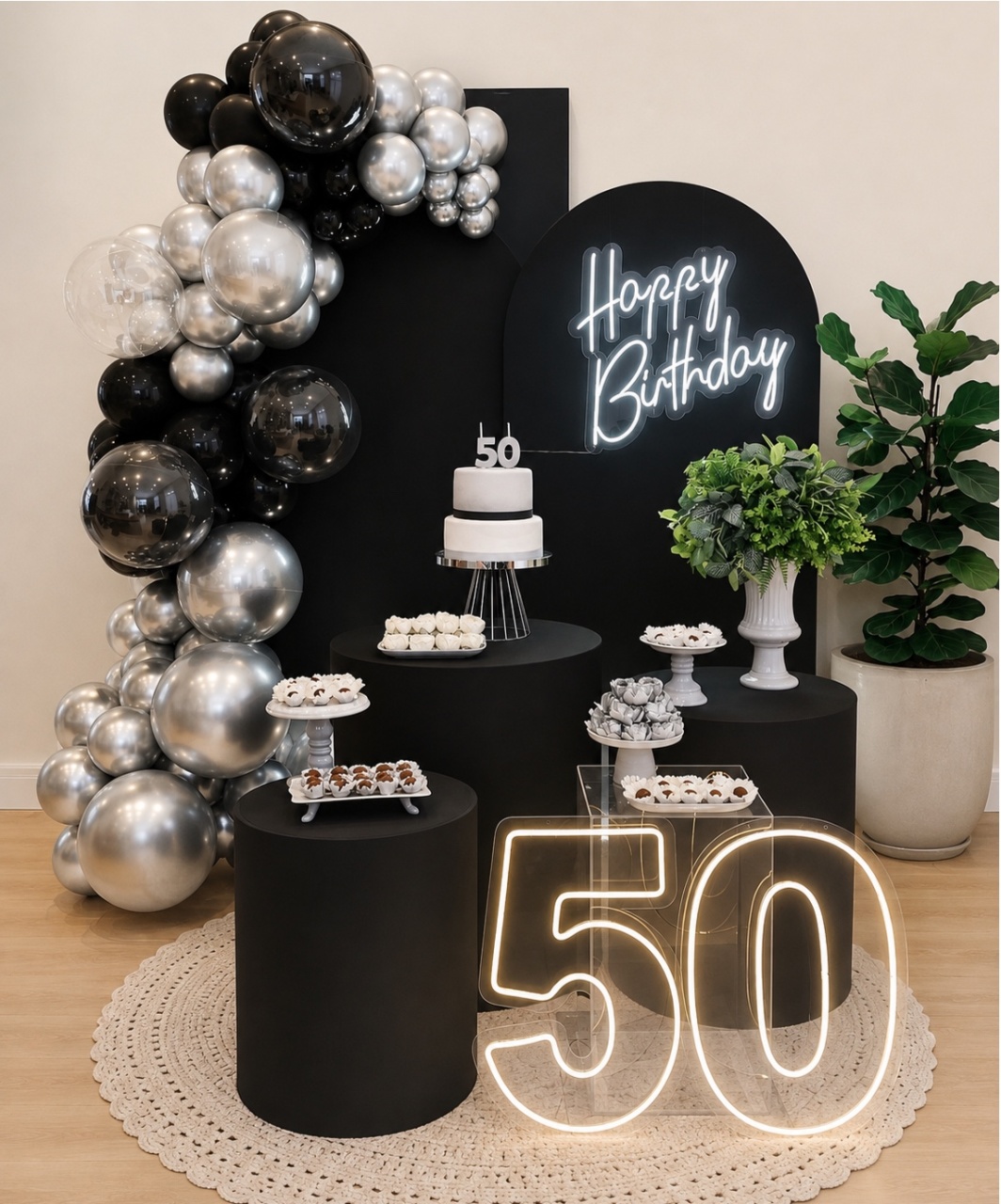 Adulto Preto Clean - Decoracoes4you