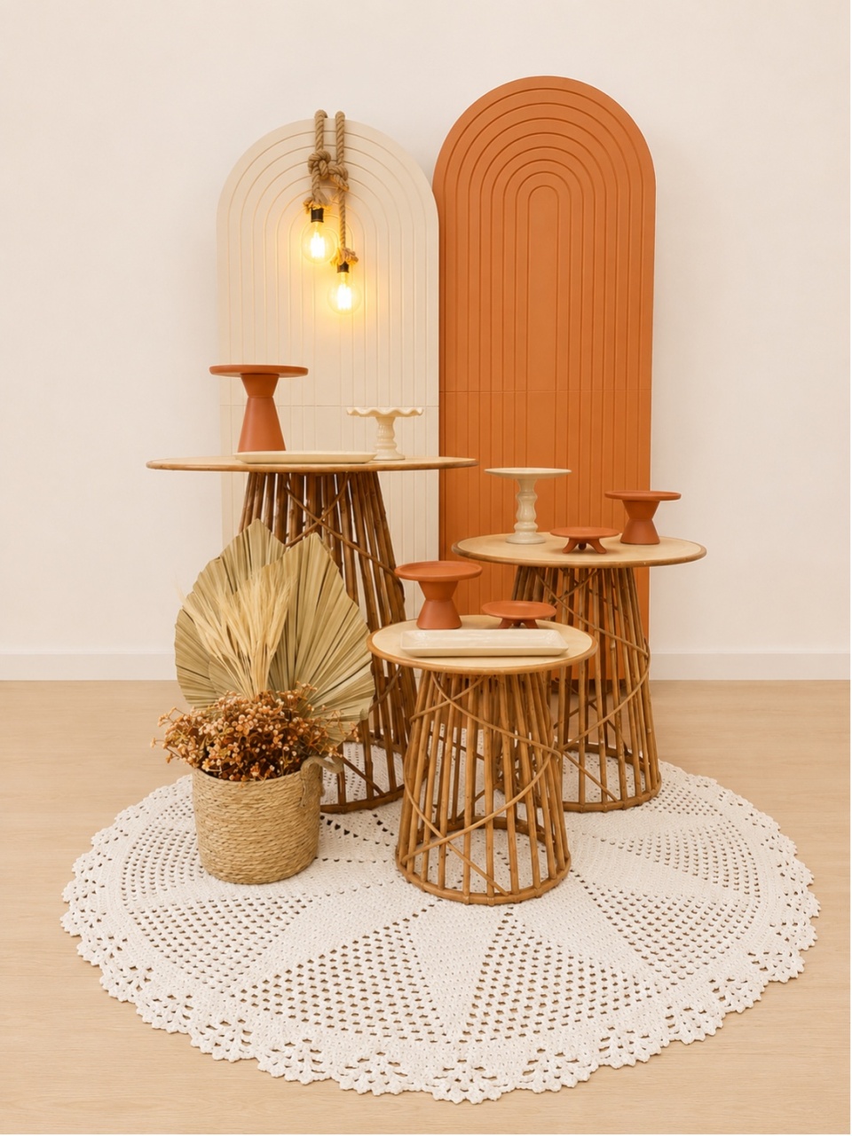 Adulto Vime Luxo Clean Bege Laranja - Decoracoes4you