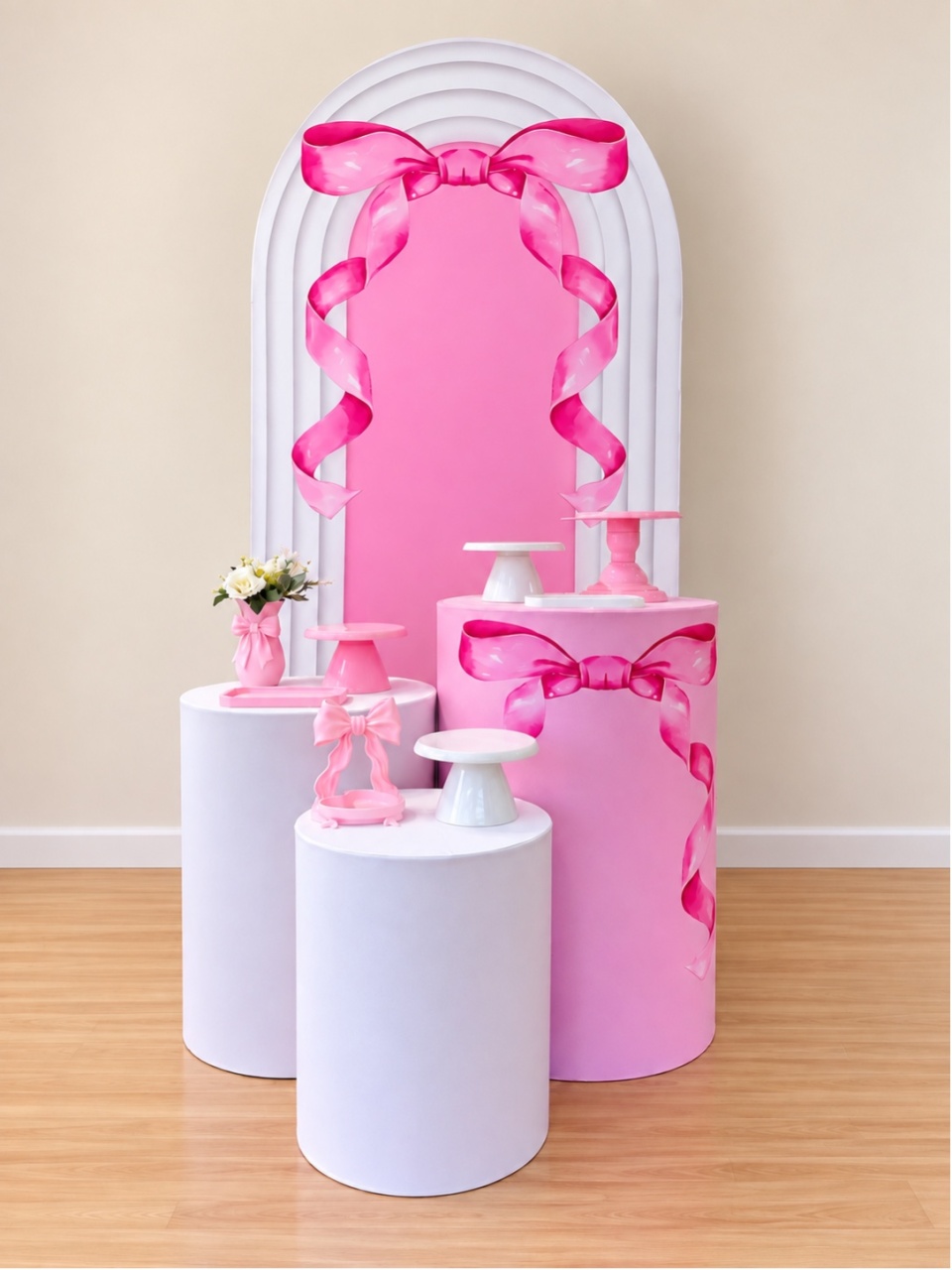 Laço Rosa Clean - Decoracoes4you