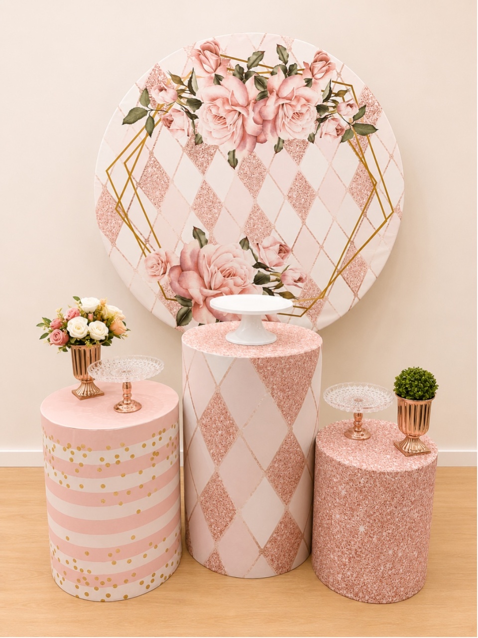 Adulto Rose Gold Simples - Decoracoes4you