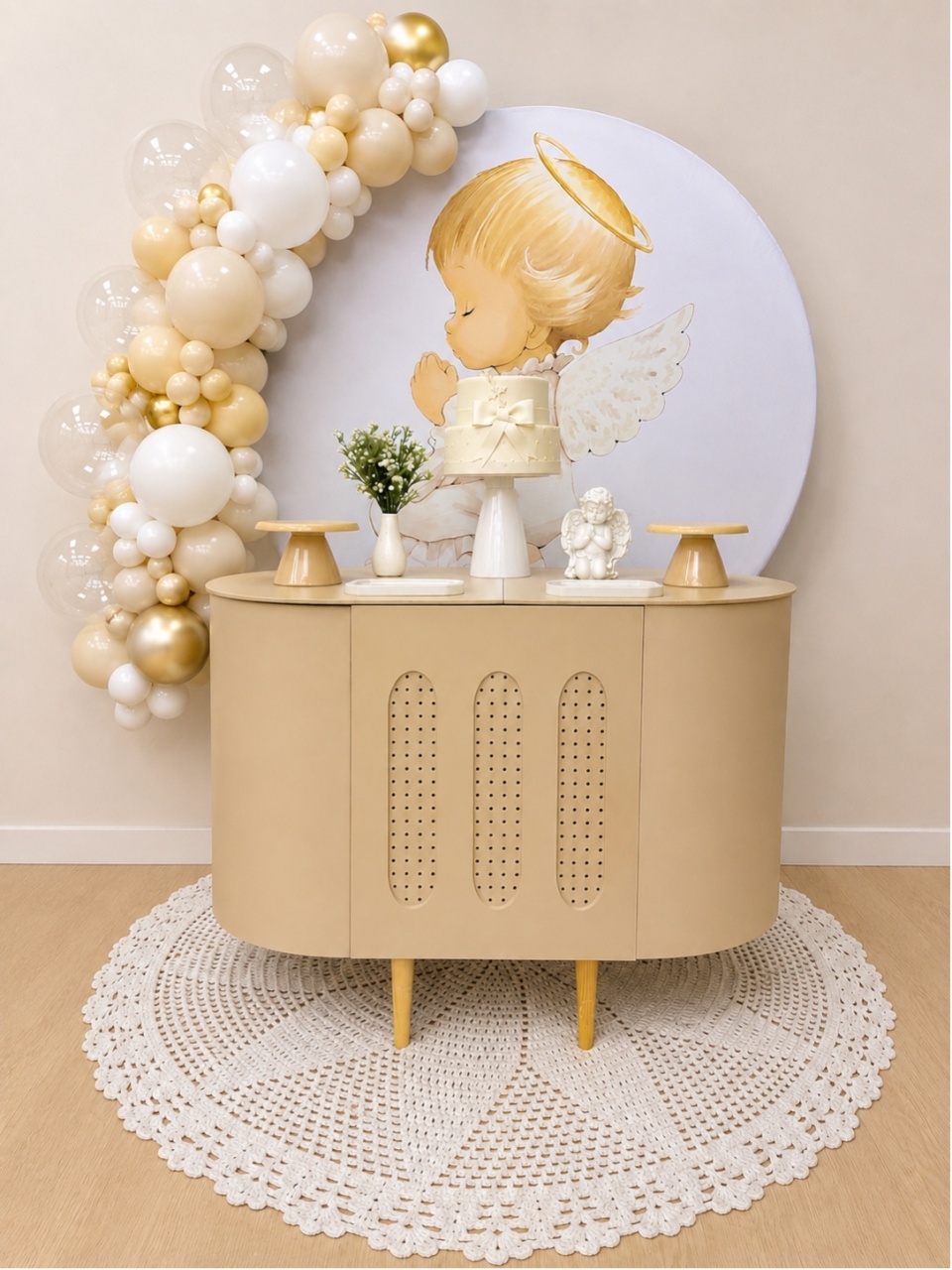 Batizado - Com Mesa Bege - Decoracoes4you