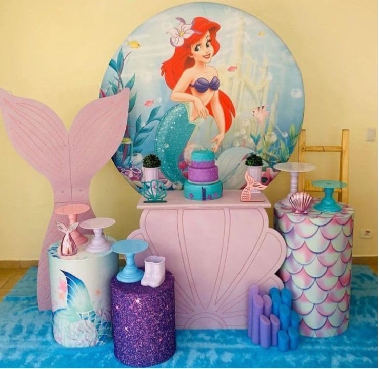 Sereia Ariel Fundo Do Mar Calda - Decoracoes4you