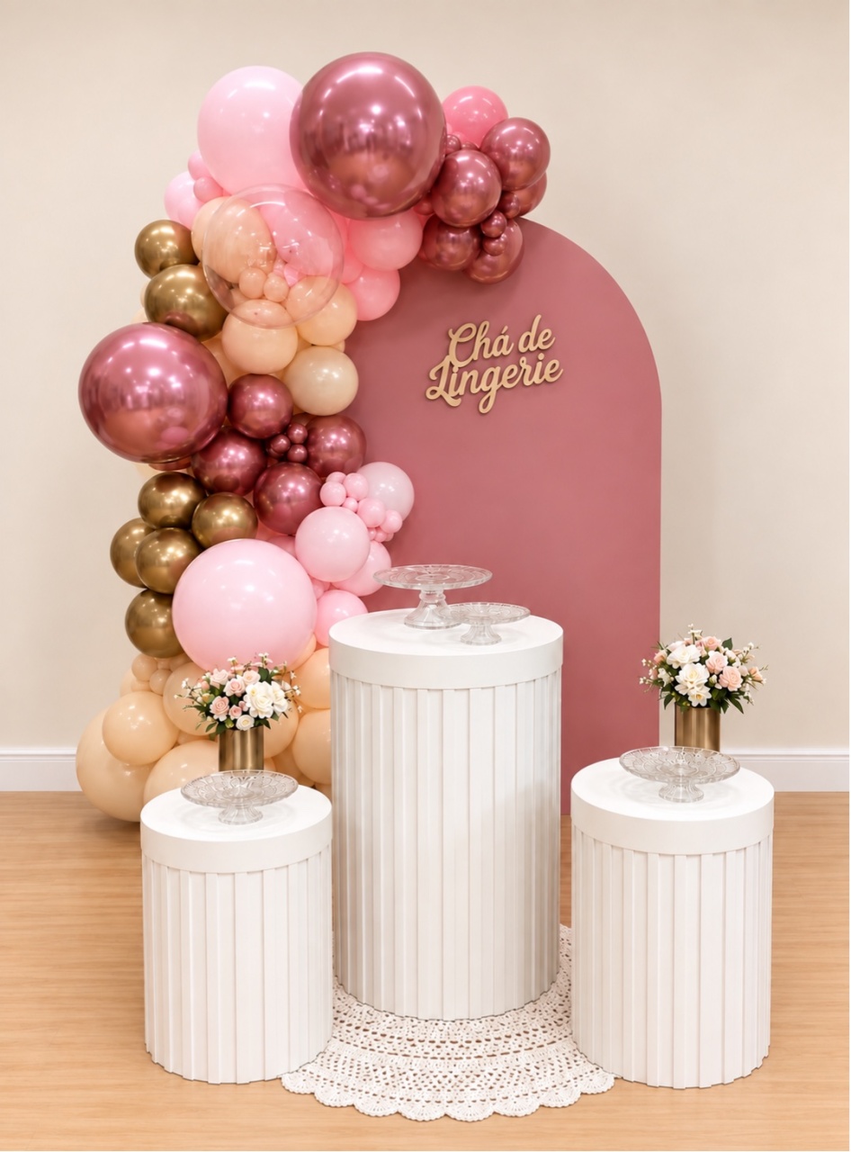 Chá Lingerie Rose Despedida - Decoracoes4you