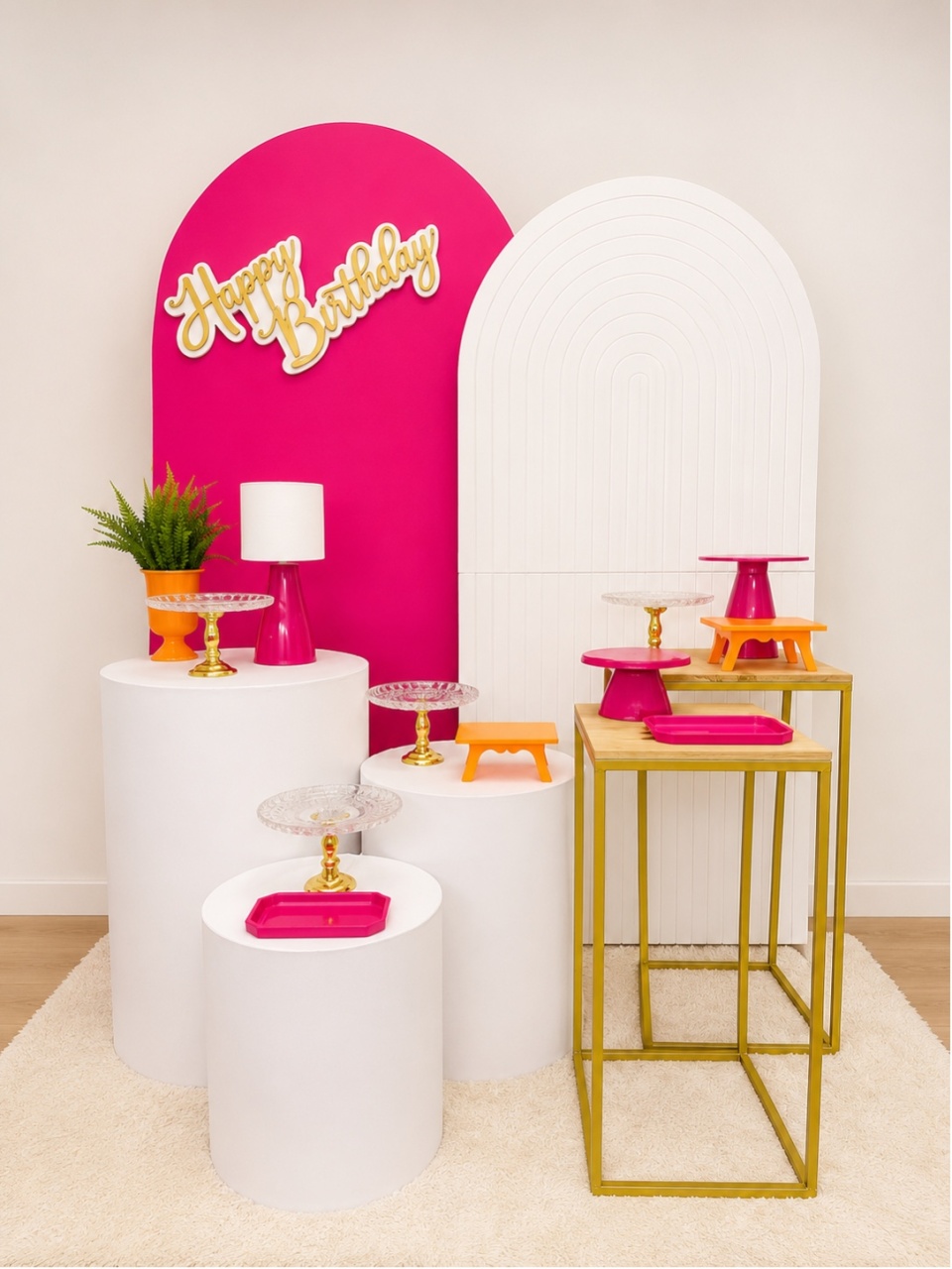 Rosa Com Branco - Decoracoes4you