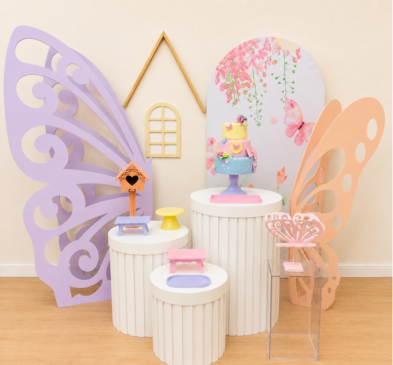 Borboleta Jardim Cogumelo - Decoracoes4you