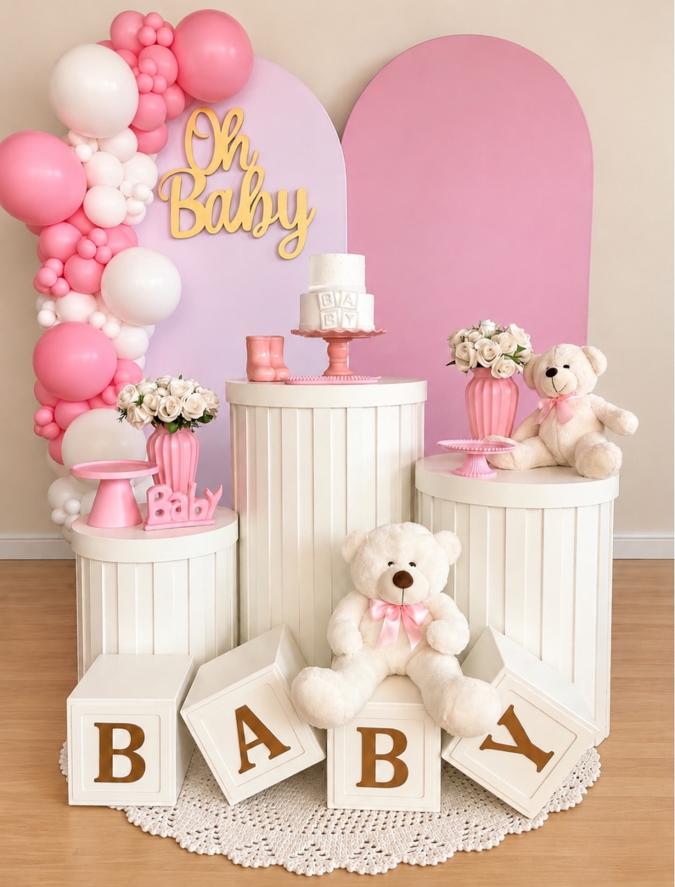 Cha Bebe Rosa Ou Baby - Decoracoes4you