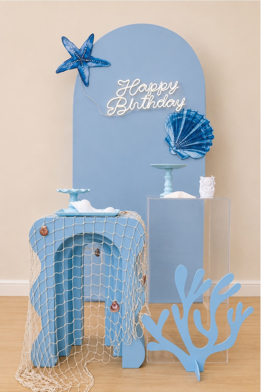 Fundo Do Mar Adulto Oceano Organico - Decoracoes4you
