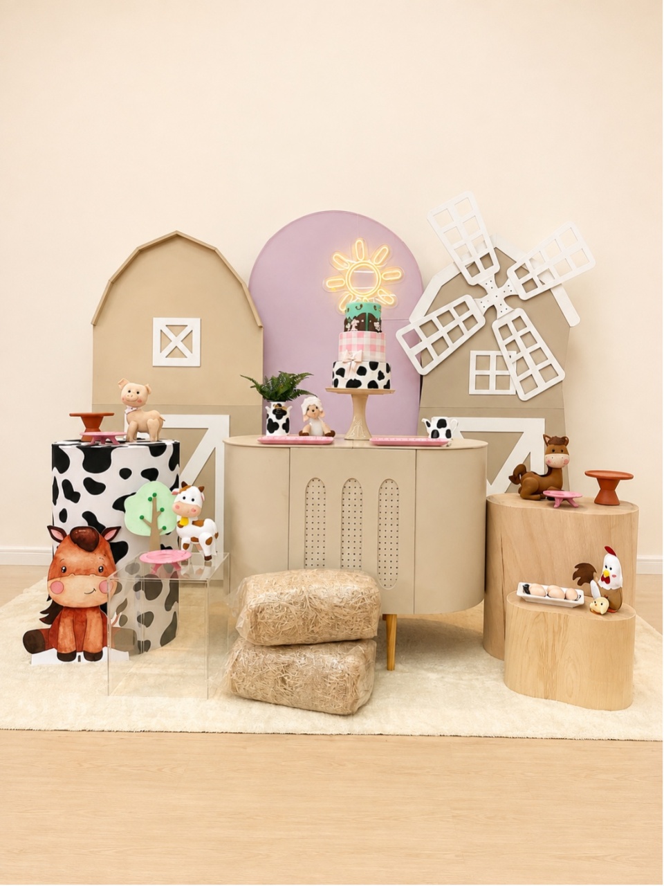 Fazendinha Rosa Menina - Decoracoes4you