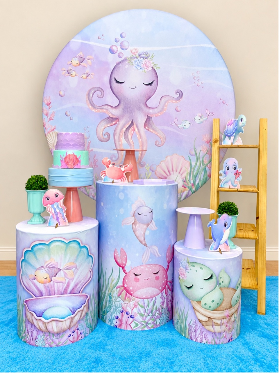 Fundo Do Mar Menina Oceano - Decoracoes4you