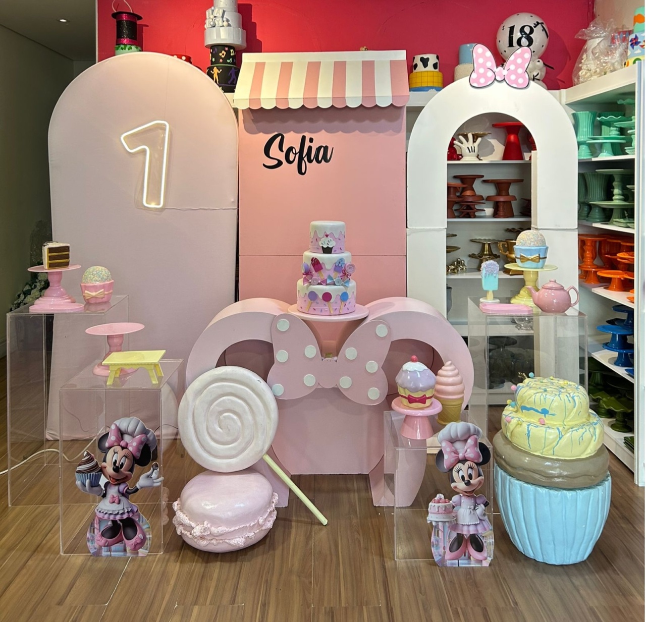 Minnie Confeiteira - Decoracoes4you