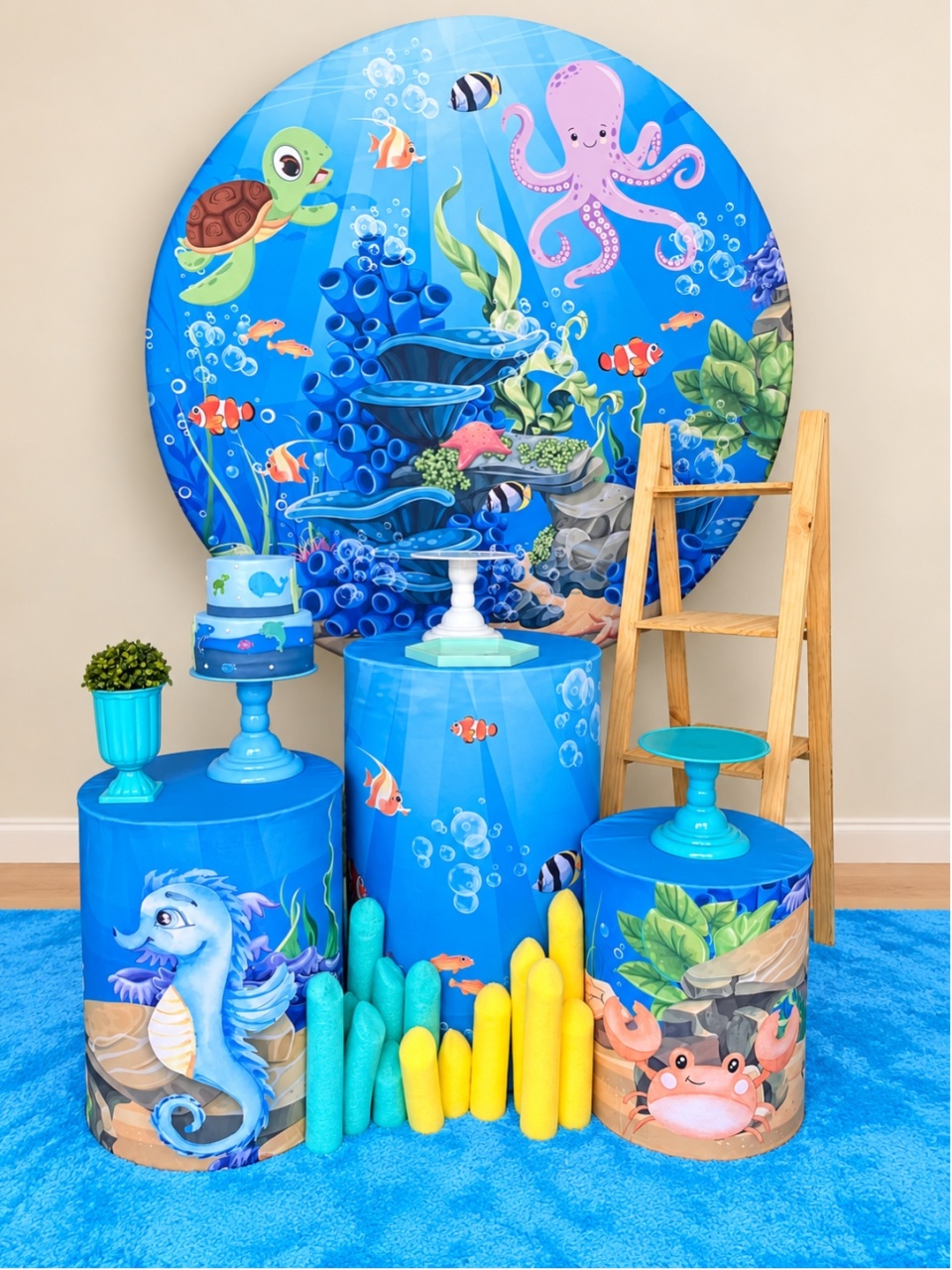 Fundo Do Mar Menino Oceano - Decoracoes4you