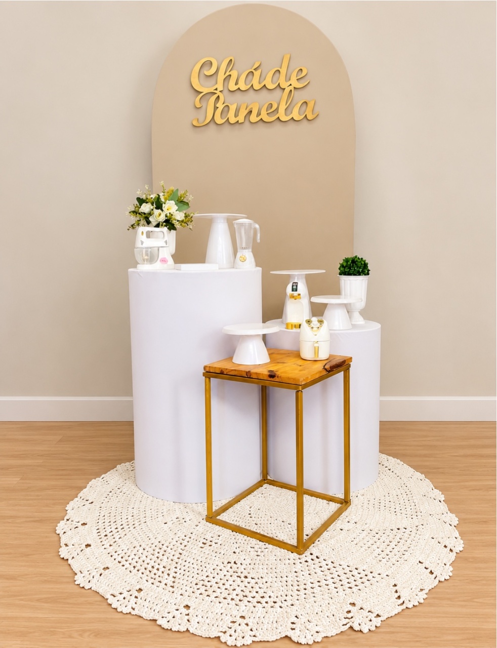 Chá de Panela Bege Cozinha - Decoracoes4you