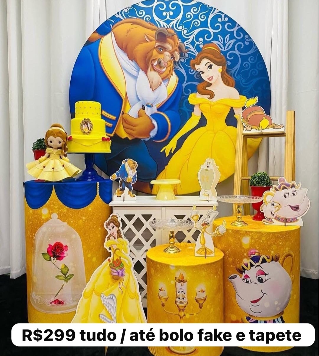 Bela E A Fera - Decoracoes4you