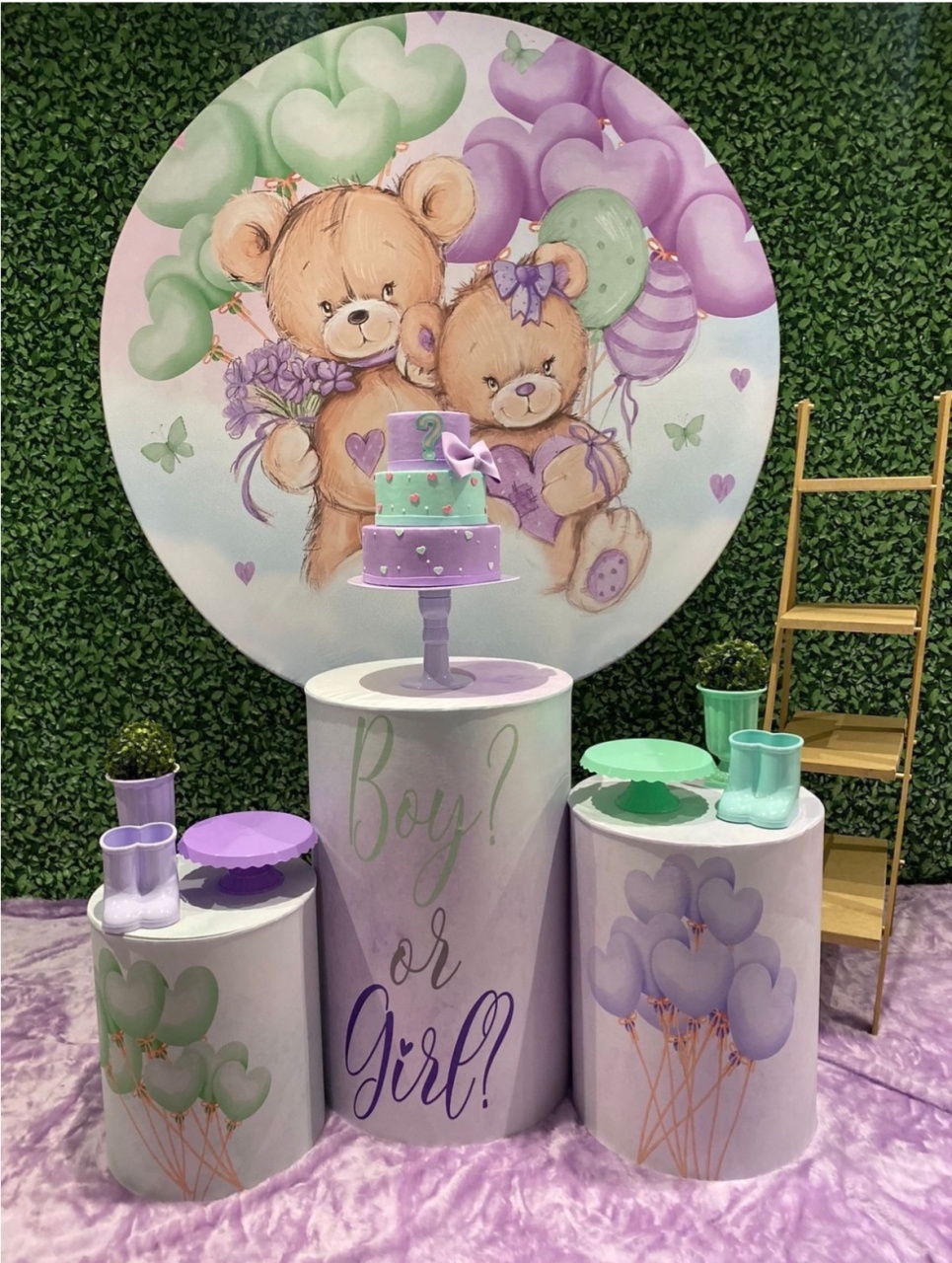 Revelação Verde Lilás - Decoracoes4you
