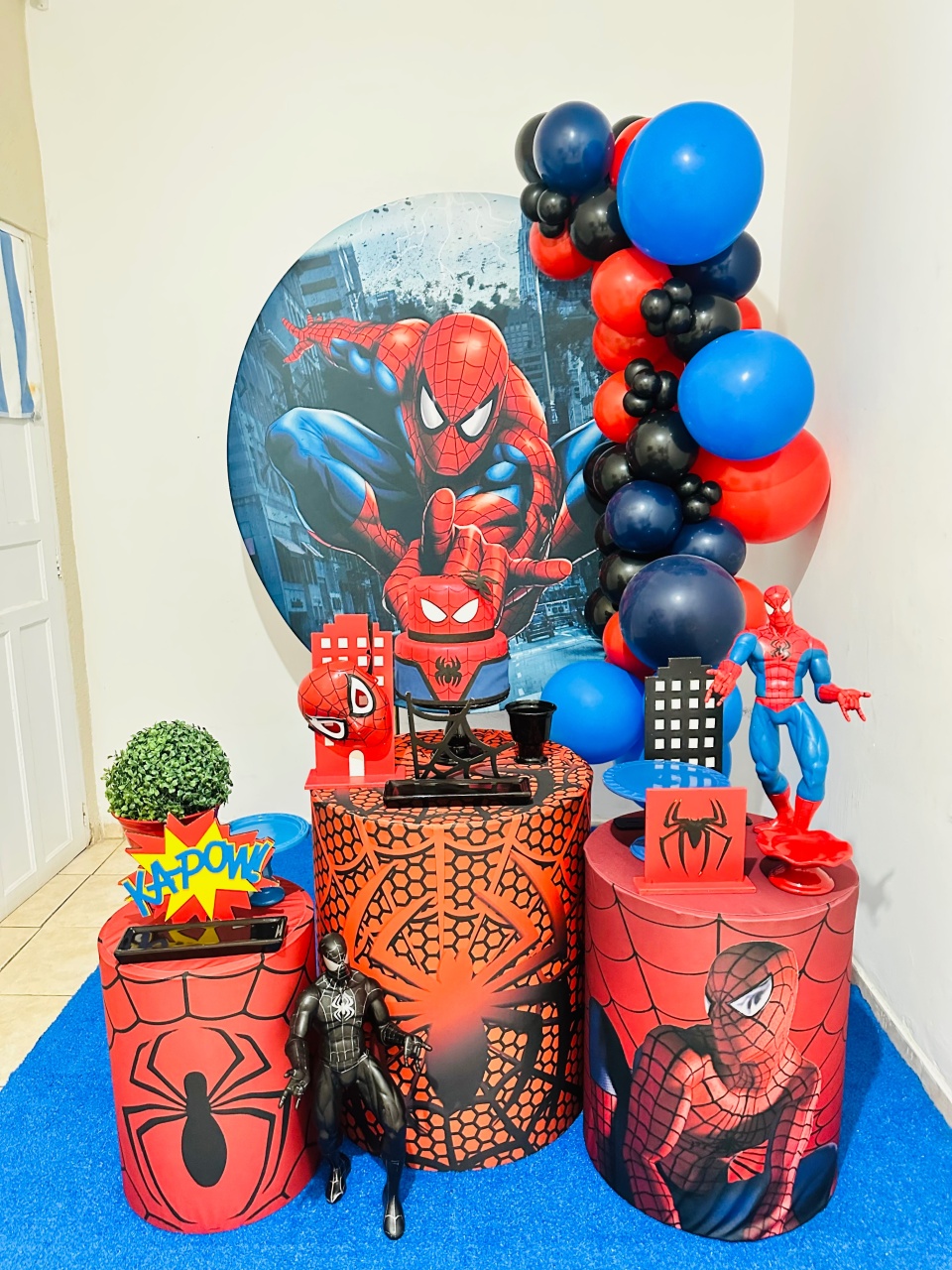 Homem Aranha Table  - Princesa Eventos 