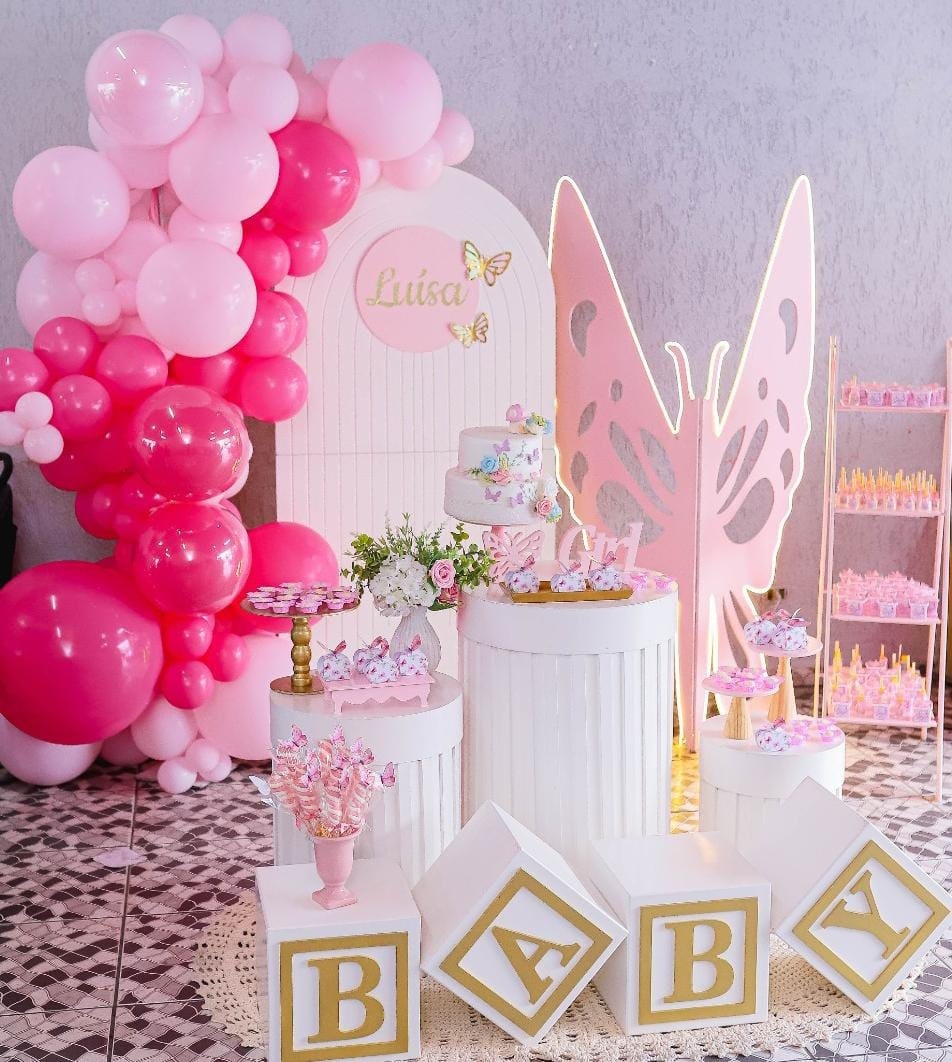 Jardim das Borboletas Pink - Decorizze festas