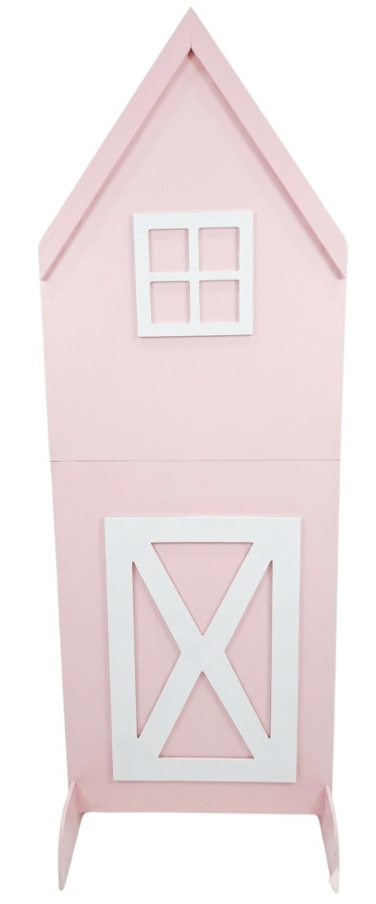 Painel Casinha Rosa - Decorizze festas